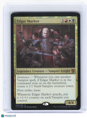 2017 Magic: TG—Edgar Markov #36 Commander 2017—Mythic Foil [Heavily Played]