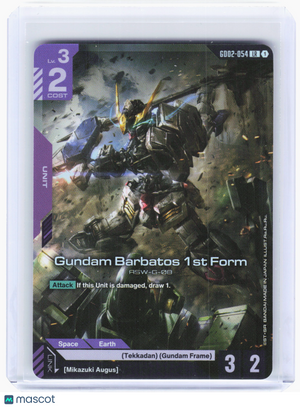 2024 Gundam Card Game—Gundam Barbatos 1st Form #GD02-054 Dual Impact—LR Foil