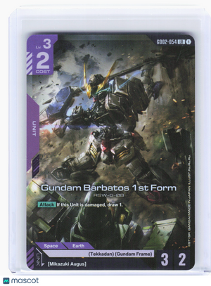 2024 Gundam Card Game—Gundam Barbatos 1st Form #GD02-054 Dual Impact—LR Foil