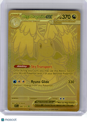 2026 Pokemon—Mega Dragonite ex #295 Ascended Heroes—Mega Hyper Rare Gold [LP]