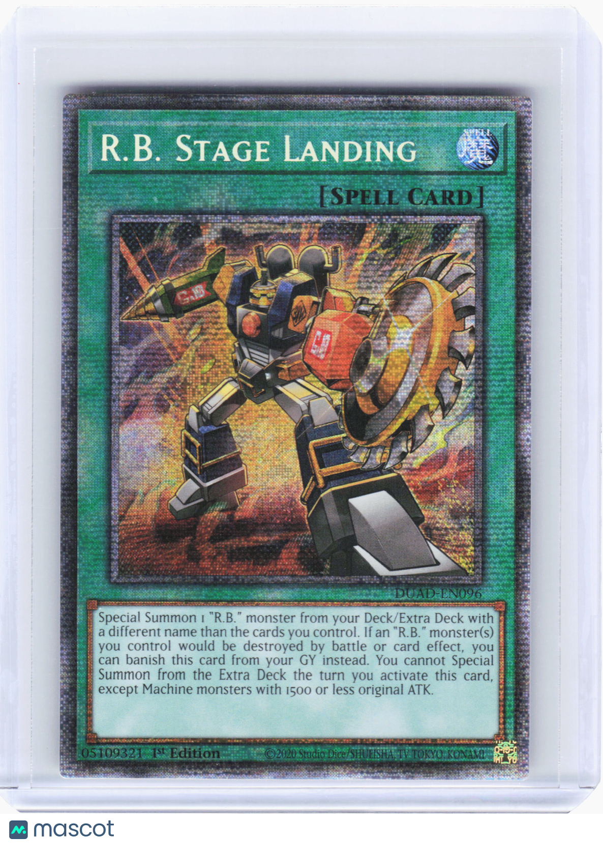 2025 YuGiOh—R.B. Stage Landing #96 Duelist's Advance—Starlight Rare (1st ED)