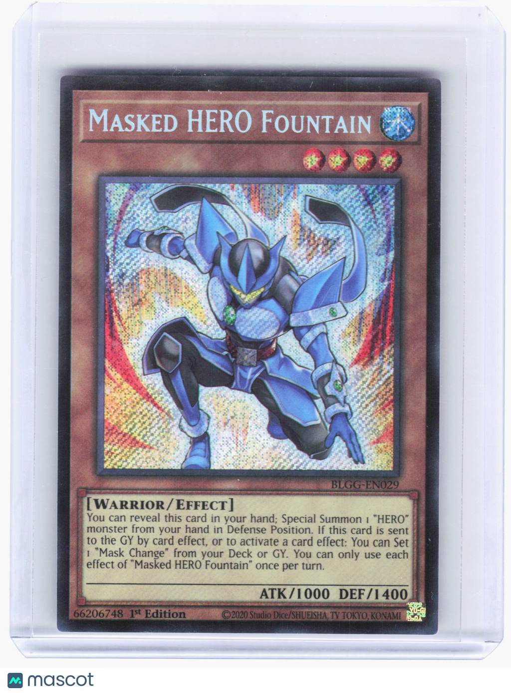 2026 YuGiOh—Masked HERO Fountain #29 Battles of Legend: GG—SR Foil (1st ED)