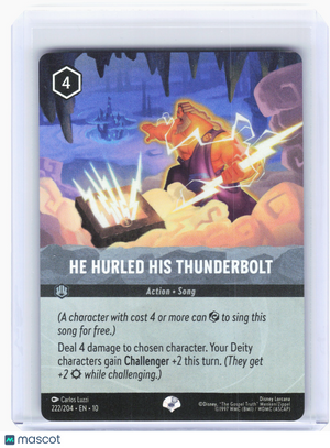 2025 Disney Lorcana—He Hurled His Thunderbolt #222 Whispers in the Well—Epic