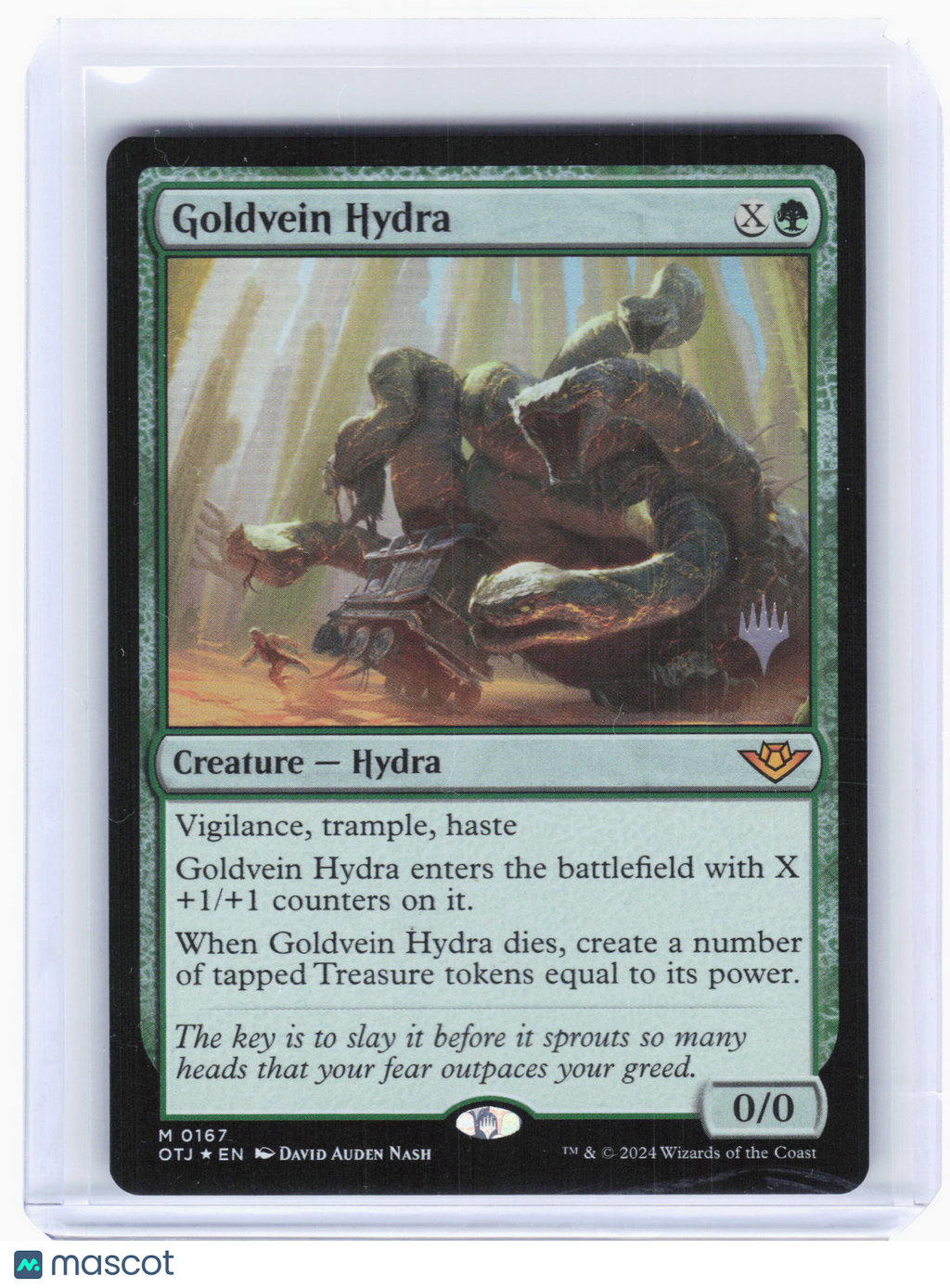 2024 MTG—Goldvein Hydra #167 Promo Pack: Outlaws of Thunder Junction—M Foil