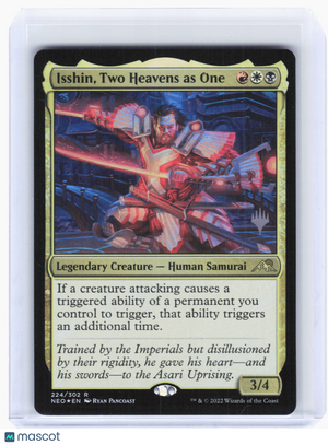 2022 MTG—Isshin, Two Heavens as One #224 Promo Pack: Kamigawa: Neon Dynasty—R