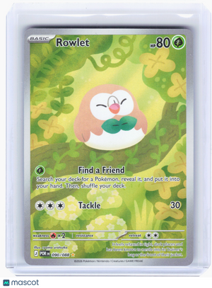 2026 Pokemon—Rowlet #90 Perfect Order—Illustration Rare Holo