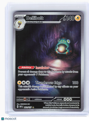 2023 Pokemon—Bellibolt #201 Obsidian Flames—Illustration Rare Holo