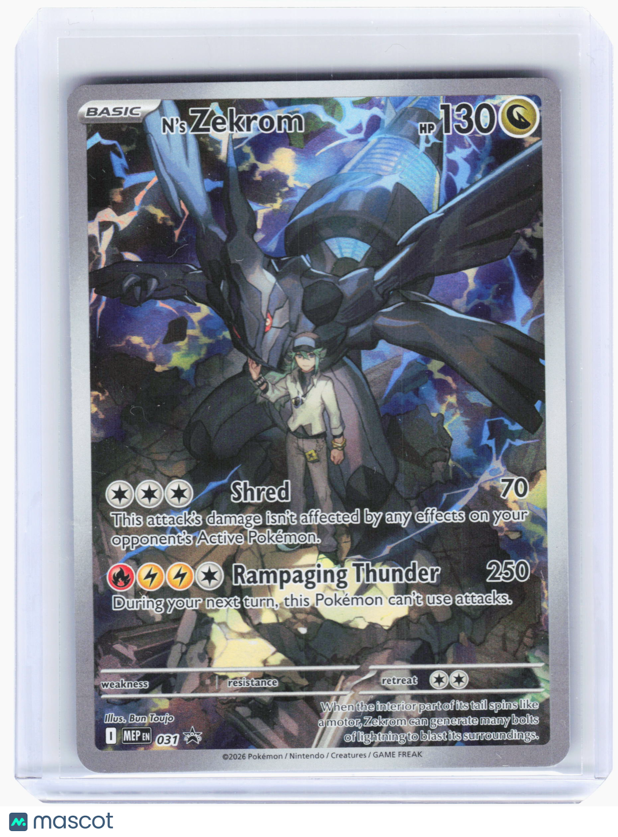 2026 Pokemon—N's Zekrom #31 Mega Evolution Promo—Black Star Promo Holo