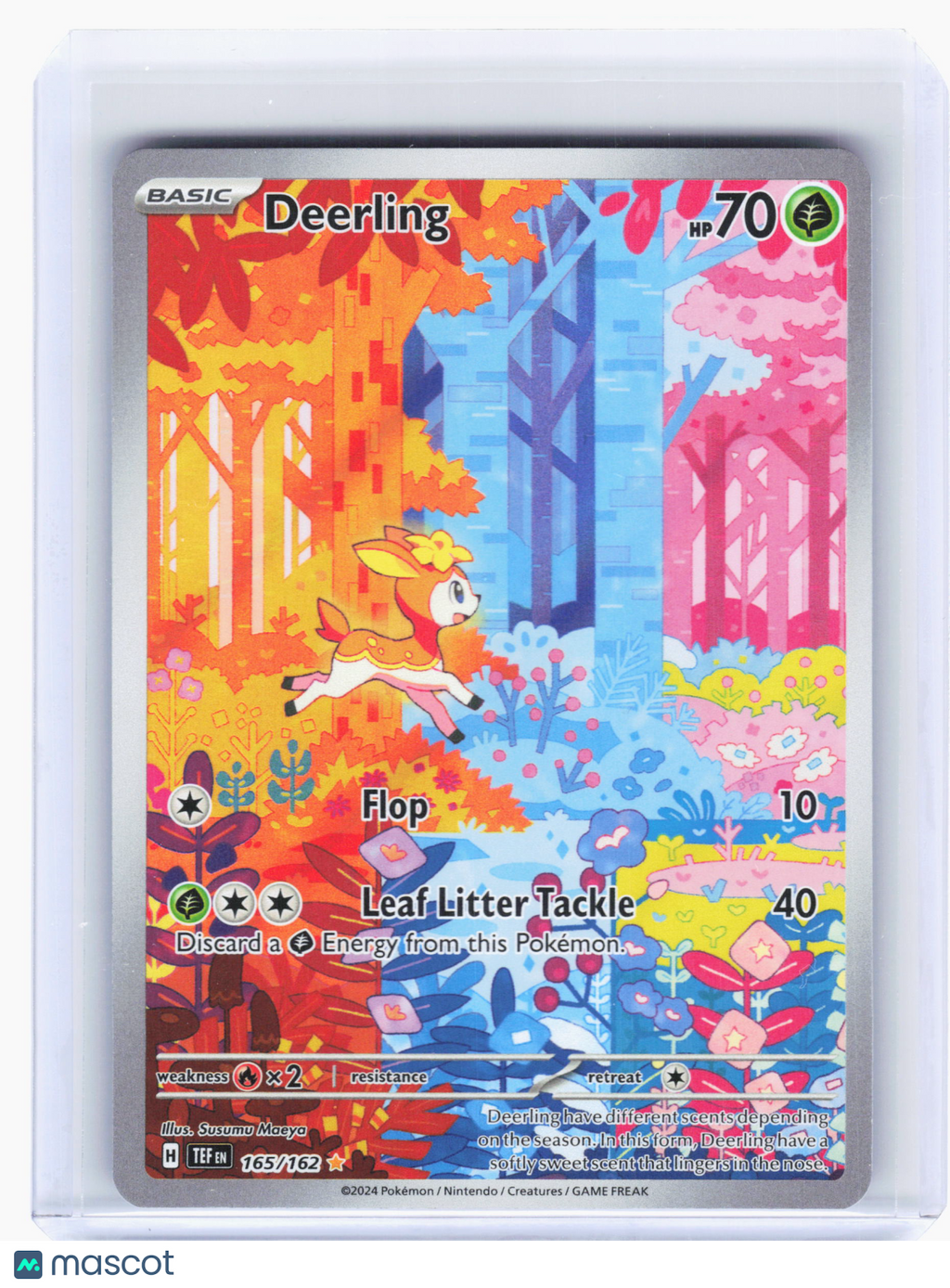 2024 Pokemon—Deerling #165 Temporal Forces—Illustration Rare Holo
