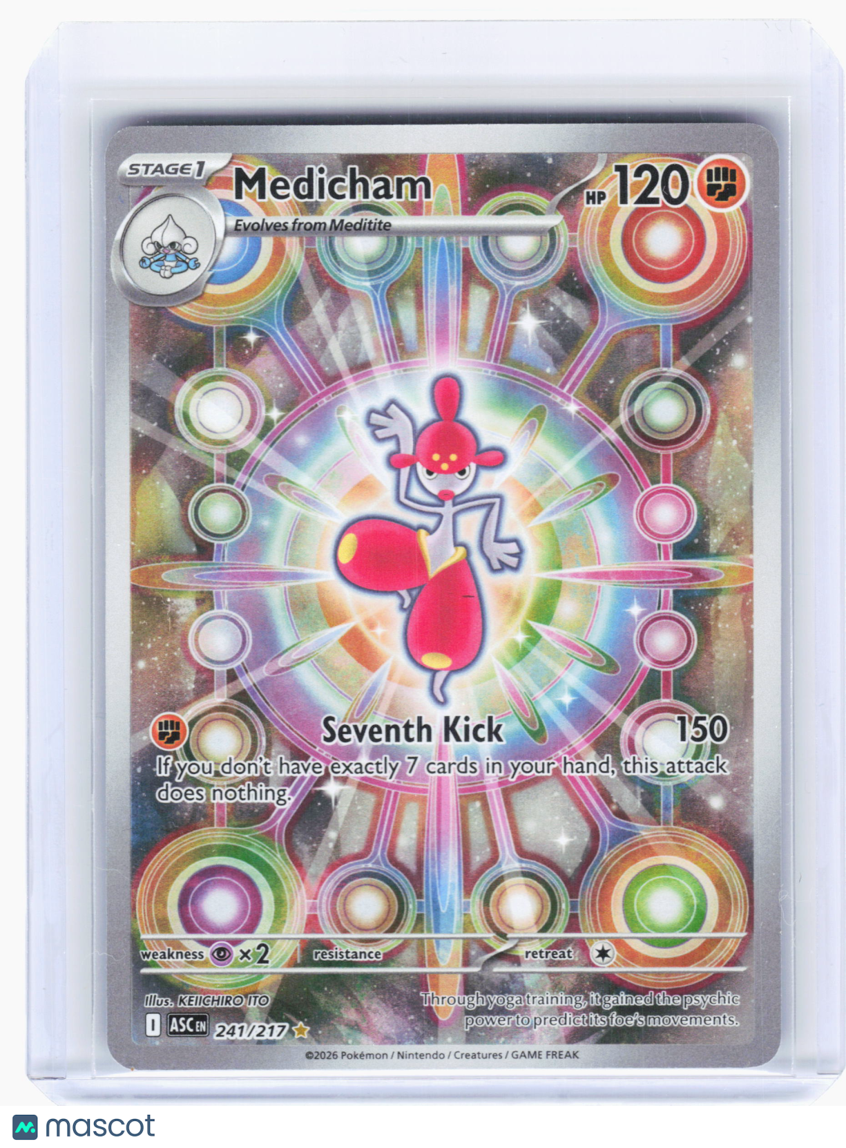 2026 Pokemon—Medicham #241 Ascended Heroes—Illustration Rare Holo
