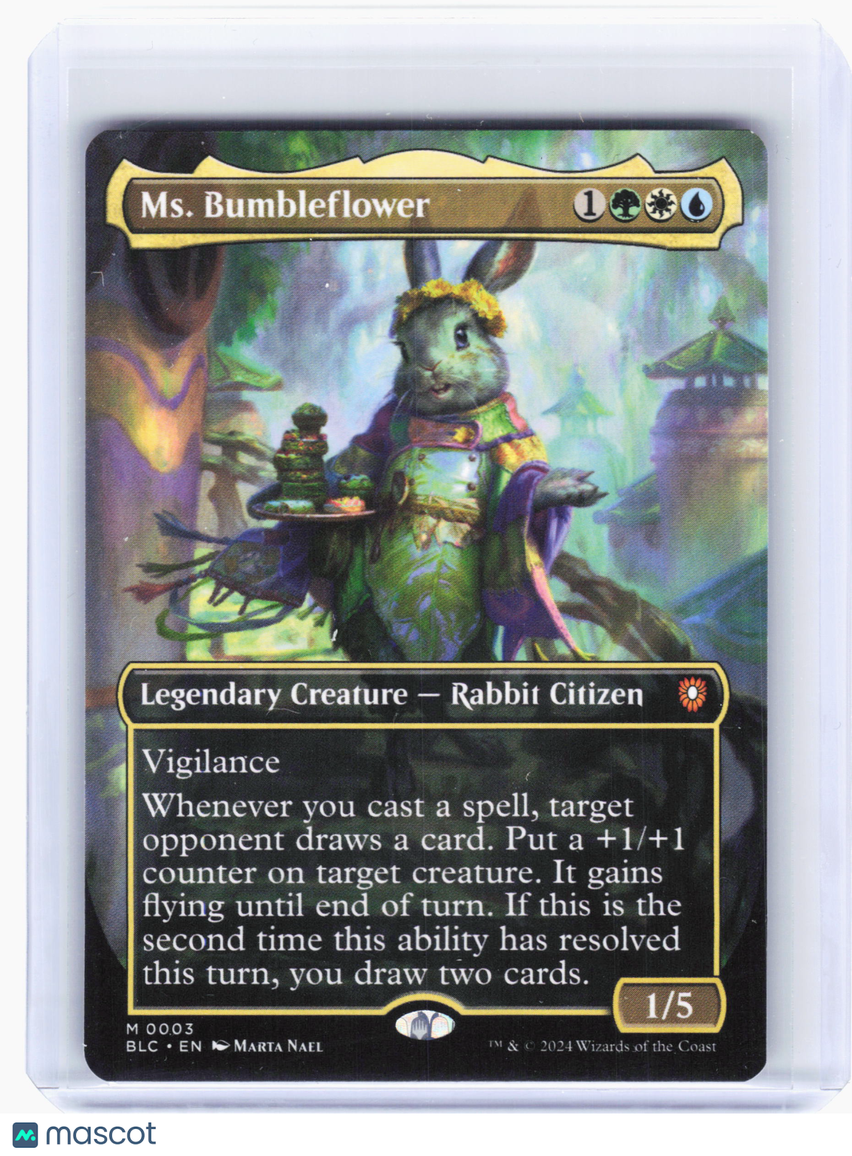 2024 MTG—Ms. Bumbleflower #3 Commander: Bloomburrow—Mythic Nonfoil (Borderless)