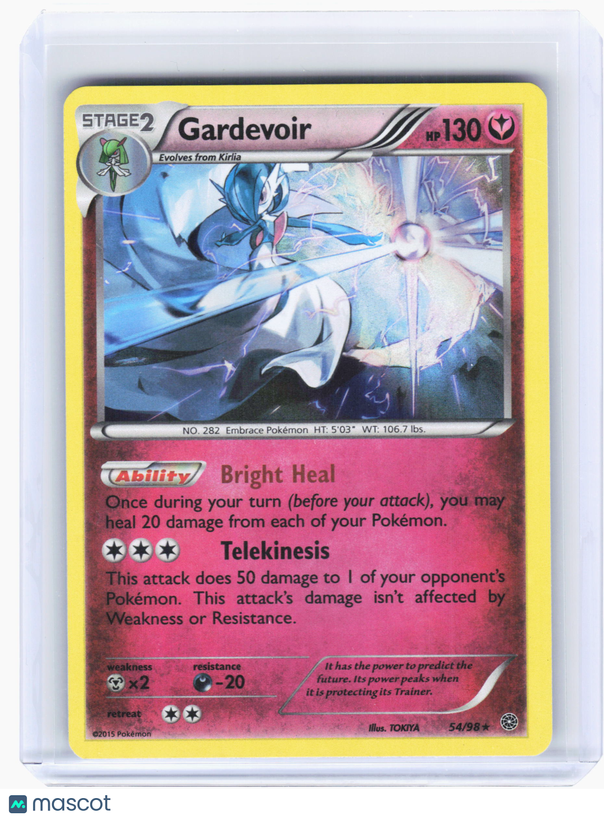 2015 Pokemon—Gardevoir #54 XY - Ancient Origins—Holo Rare [Lightly Played]