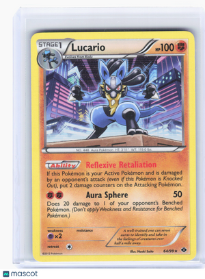 2012 Pokemon—Lucario #64 Next Destinies—Holo Rare [Moderately Played]