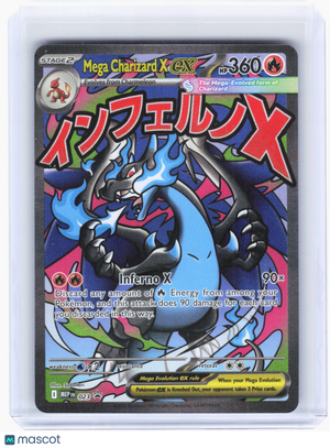 2025 Pokemon—Mega Charizard X ex #23 Mega Evolution—Black Star Promo Holo