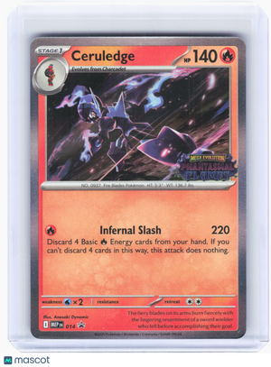 2025 Pokemon—Ceruledge #14 Mega Evolution—Black Star Promo Holo (Pre-Release)