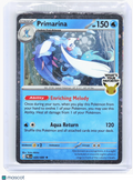 2026 Pokemon—Primarina #20—Rare Holo (Sealed) (What's Your Favorite Stamp)