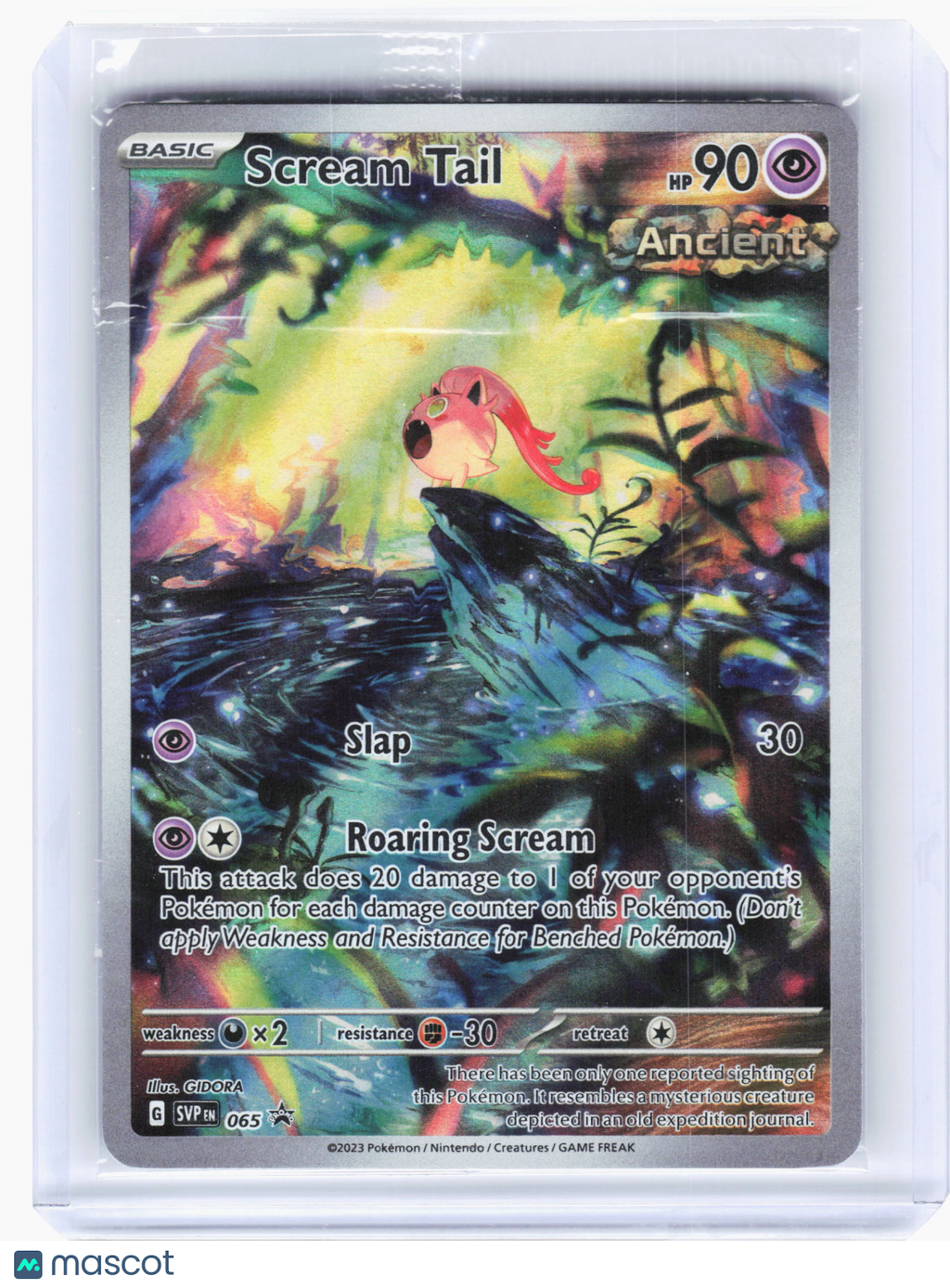 2023 Pokemon—Scream Tail #65 Scarlet & Violet—Black Star Promo Holo (Sealed)