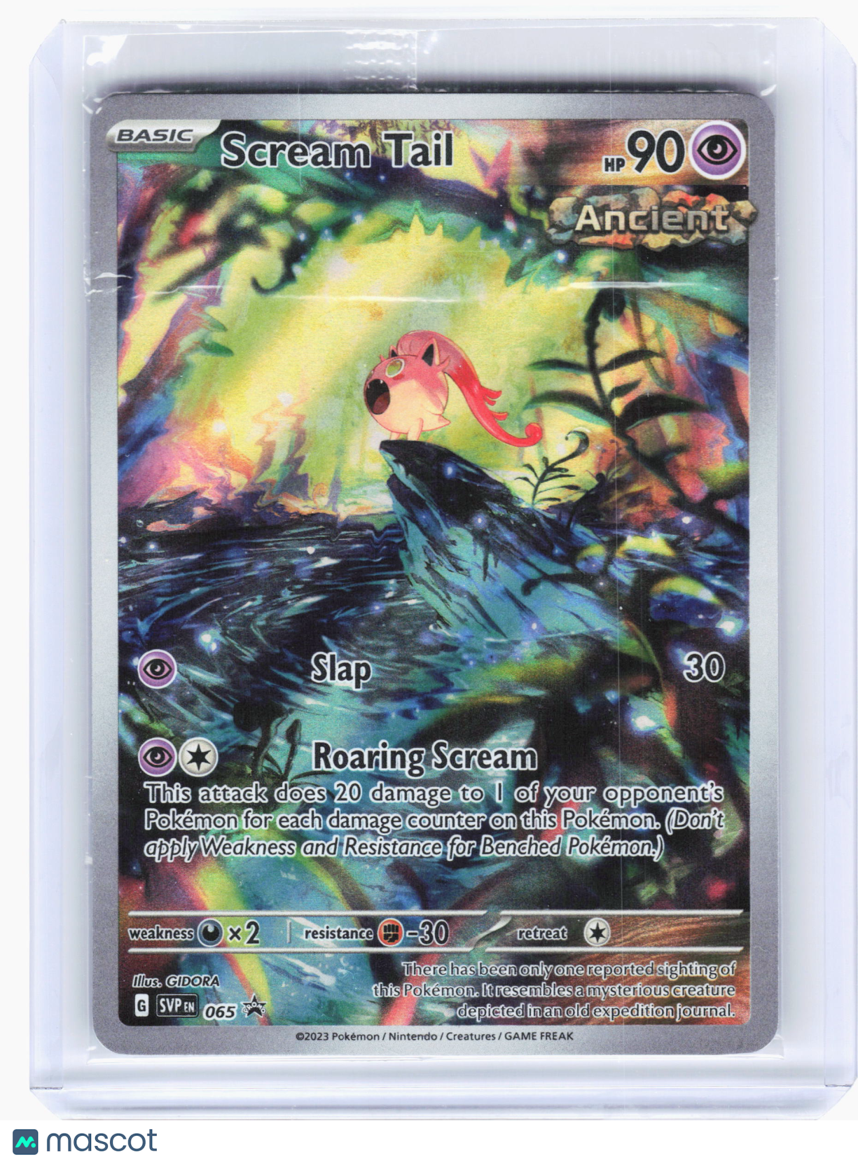 2023 Pokemon—Scream Tail #65 Scarlet & Violet—Black Star Promo Holo (Sealed)