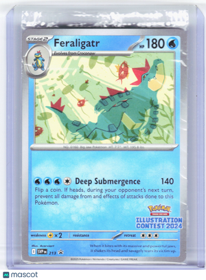 2025 Pokemon—Feraligatr #213 Scarlet & Violet—Black Star Promo (Stamped)(Sealed)