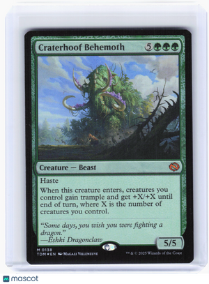 2025 Magic: The Gathering—Craterhoof Behemoth #138 Tarkir: Dragonstorm—M Foil