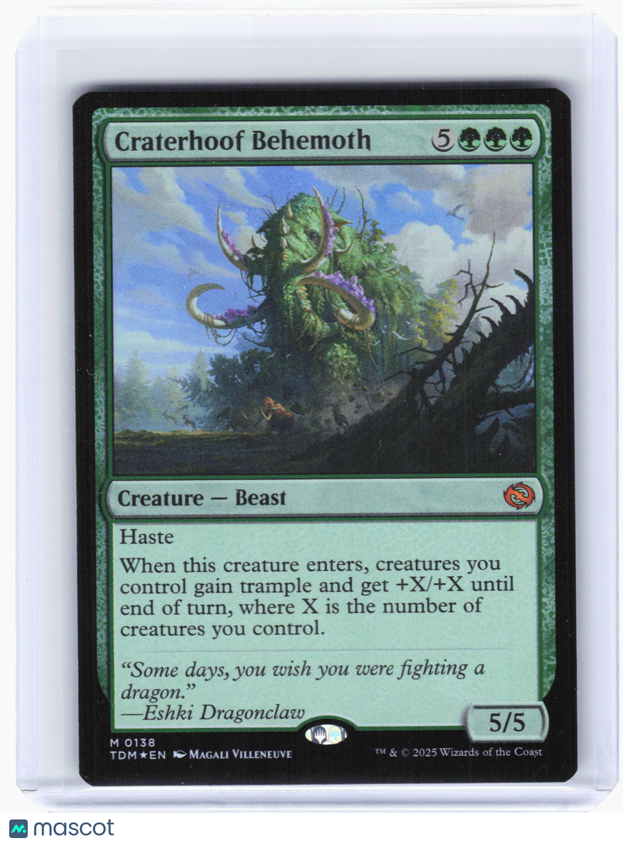 2025 Magic: The Gathering—Craterhoof Behemoth #138 Tarkir: Dragonstorm—M Foil
