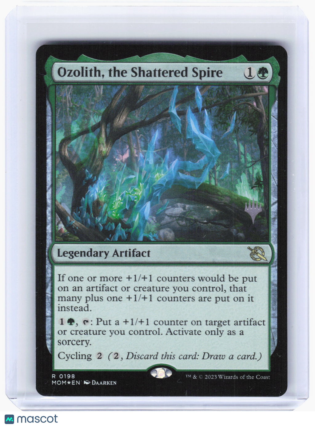 2023 MTG—Ozolith, the Shattered Spire #198 Promo Pack: MOM—Rare Foil