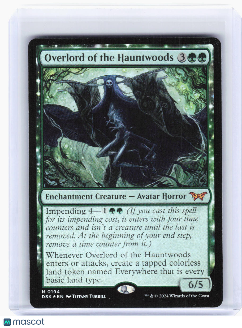 2024 Magic: TG—Overlord of the Hauntwoods #194 Duskmourn: House of Horror—M Foil