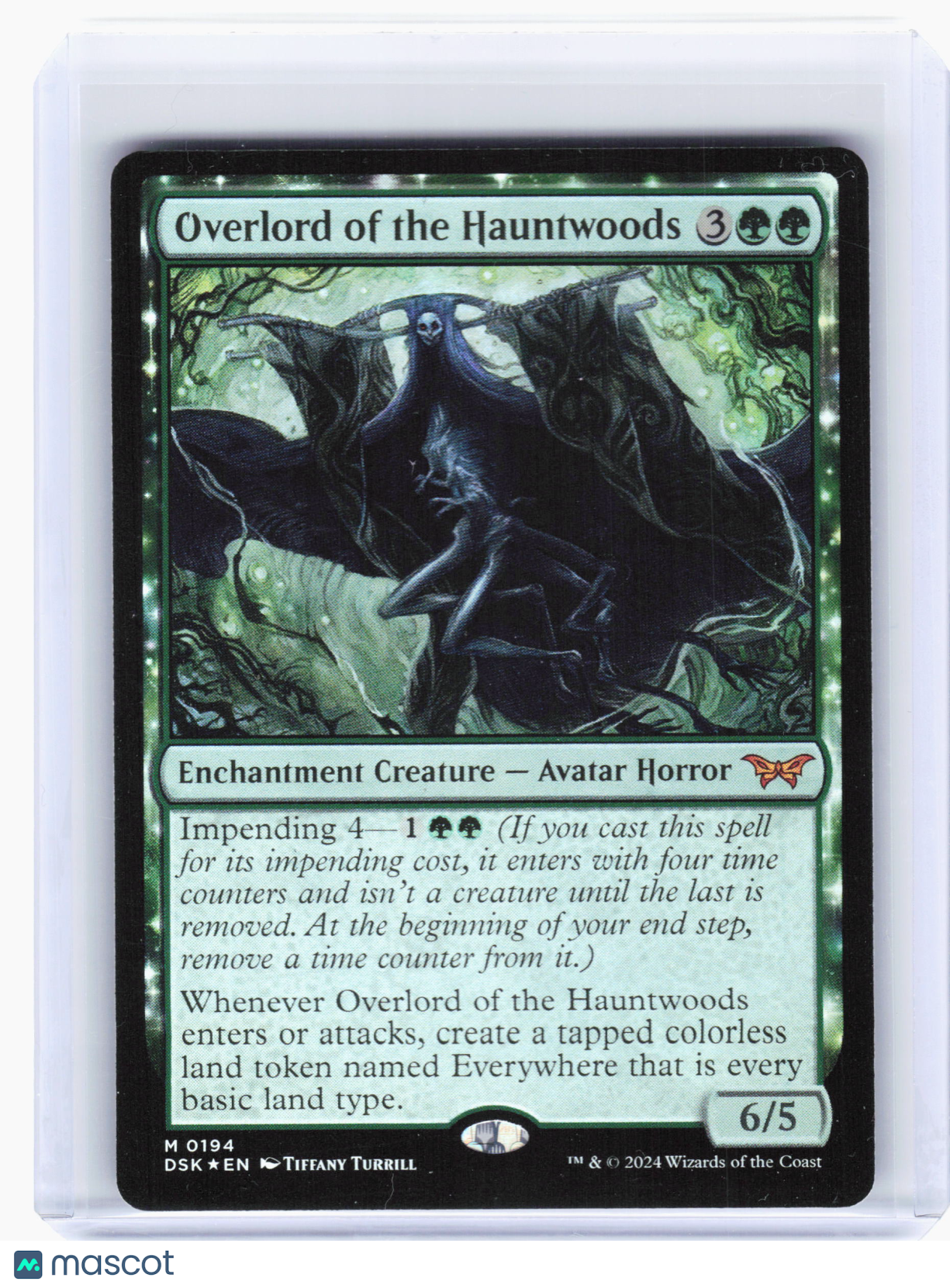 2024 Magic: TG—Overlord of the Hauntwoods #194 Duskmourn: House of Horror—M Foil