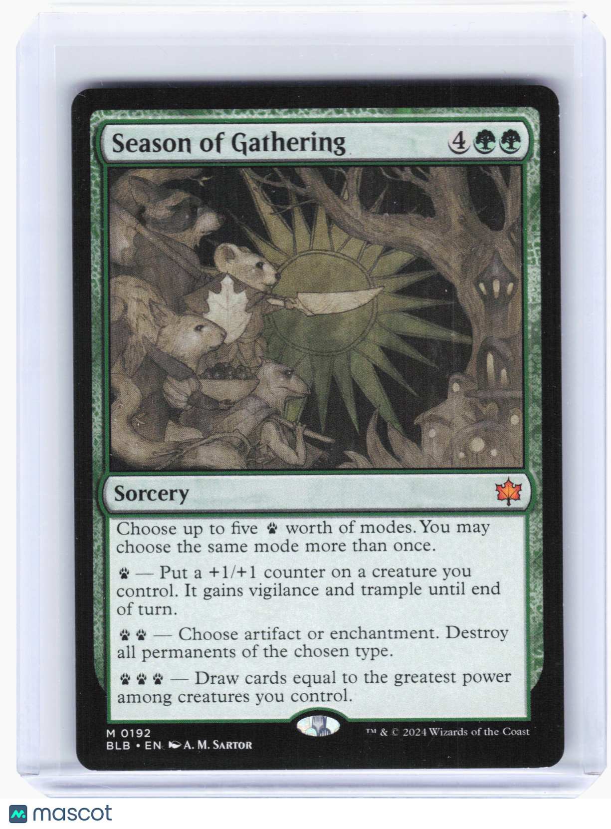 2024 Magic: The Gathering—Season of Gathering #192 Bloomburrow—Mythic Nonfoil