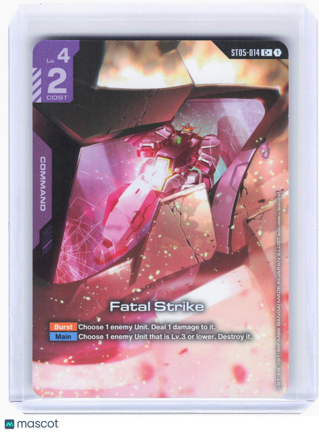 2026 Gundam TCG—Fatal Strike #ST05-014 ST07—Common+ Foil