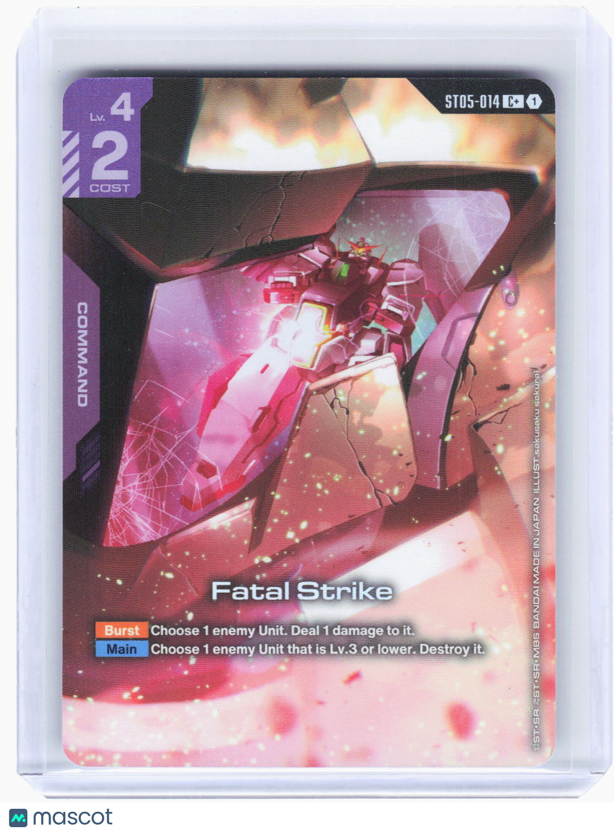 2026 Gundam TCG—Fatal Strike #ST05-014 ST07—Common+ Foil