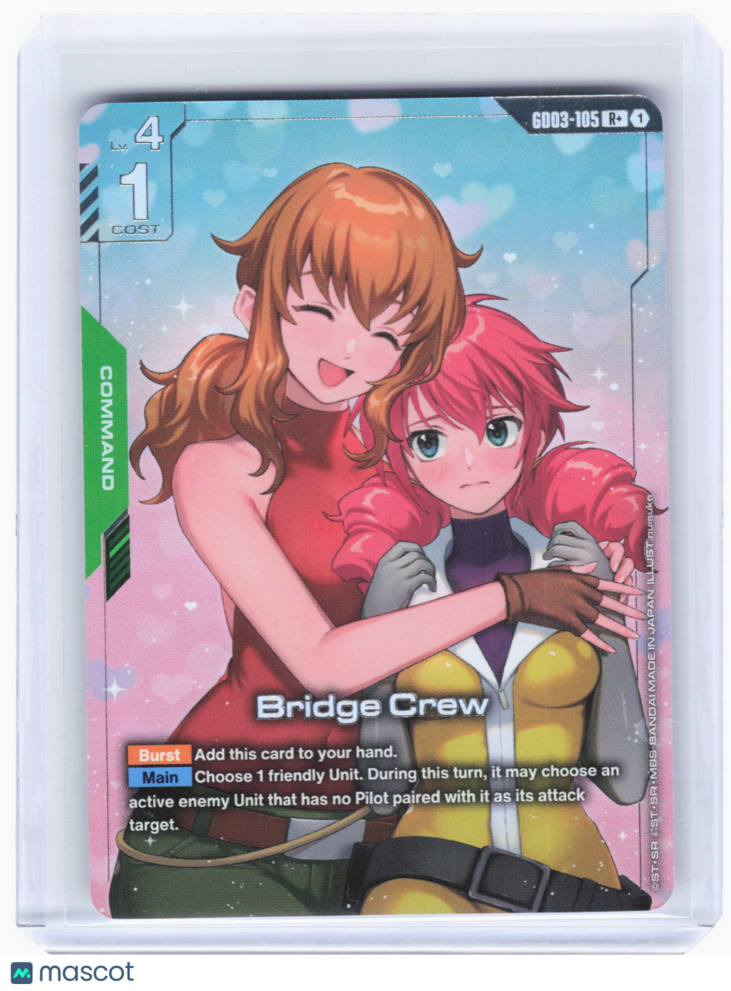 2026 Gundam Card Game—Bridge Crew #GD03-105 Steel Requiem—Rare+ Foil
