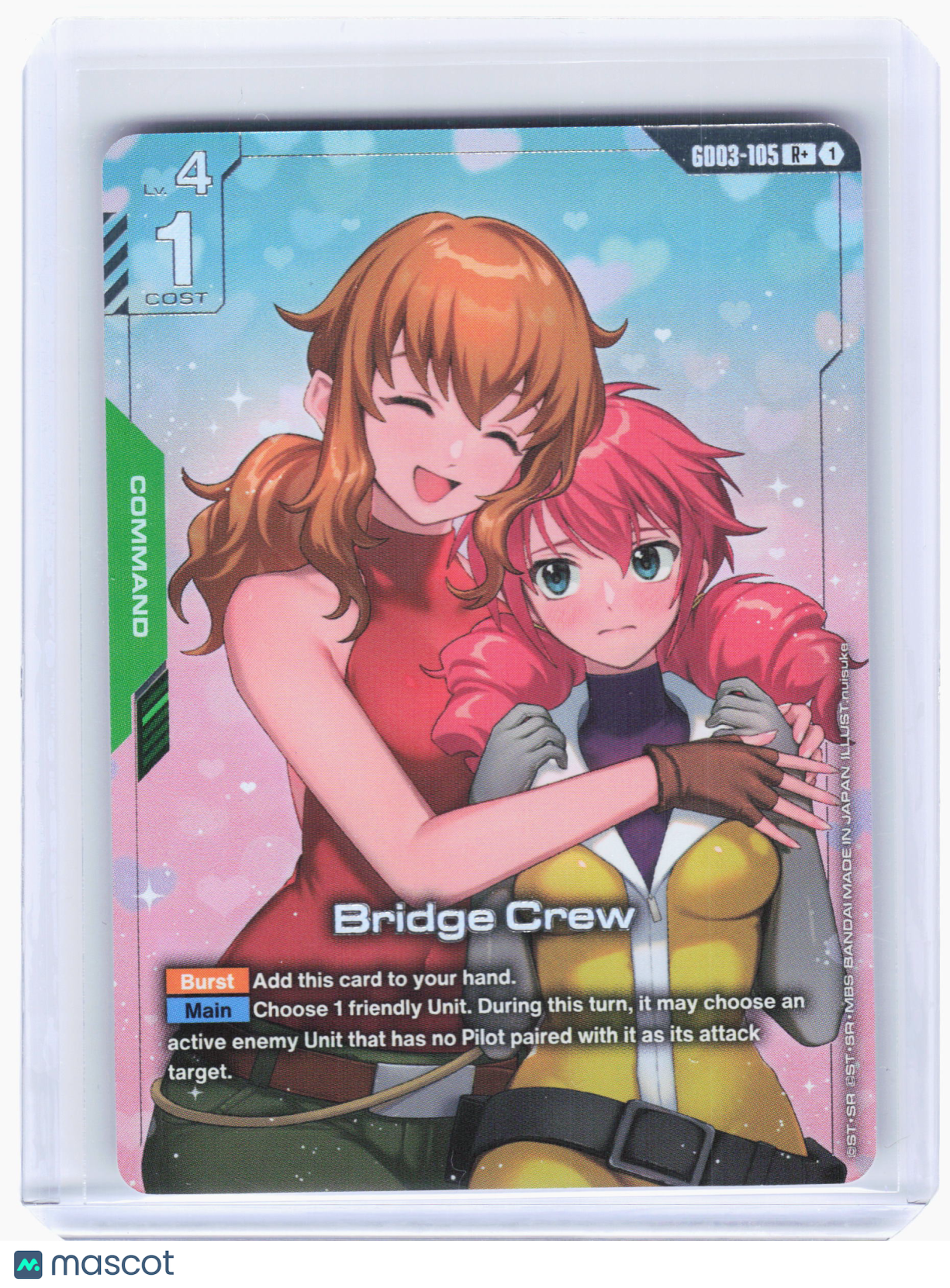 2026 Gundam Card Game—Bridge Crew #GD03-105 Steel Requiem—Rare+ Foil