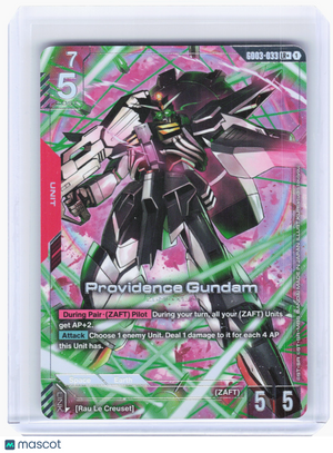 2026 Gundam TCG—Providence Gundam #GD03-033 Steel Requiem—LR+ Foil