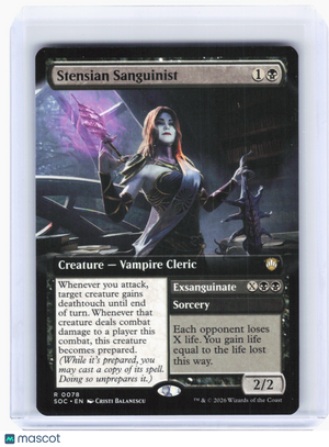 2026 MTG—Stensian Sanguinist #78 Commander: SOS—Rare Nonfoil (Ext Art)