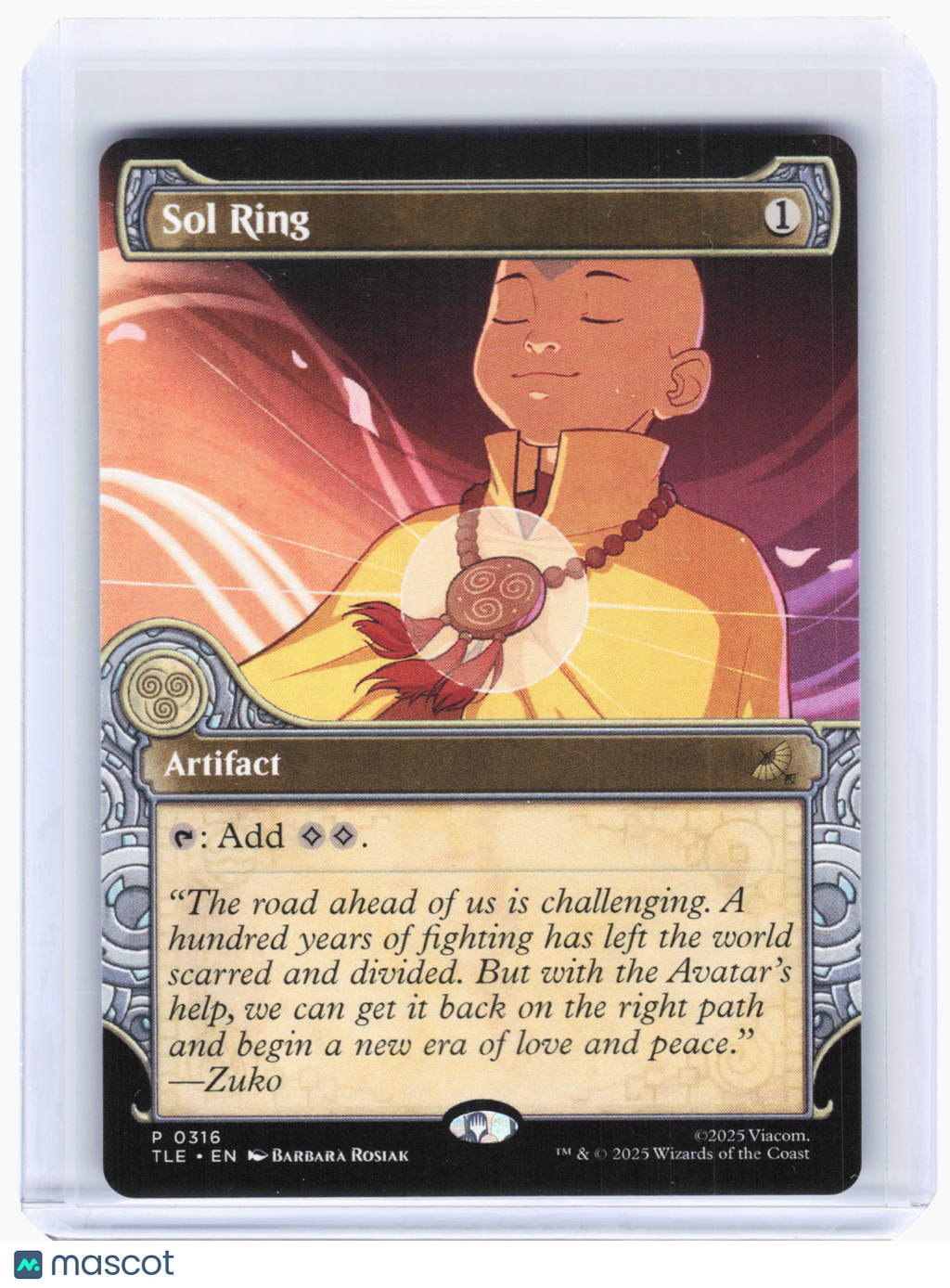 2025 MTG—Sol Ring #316 ATLA: Eternal-Legal—Promo Nonfoil (Showcase)