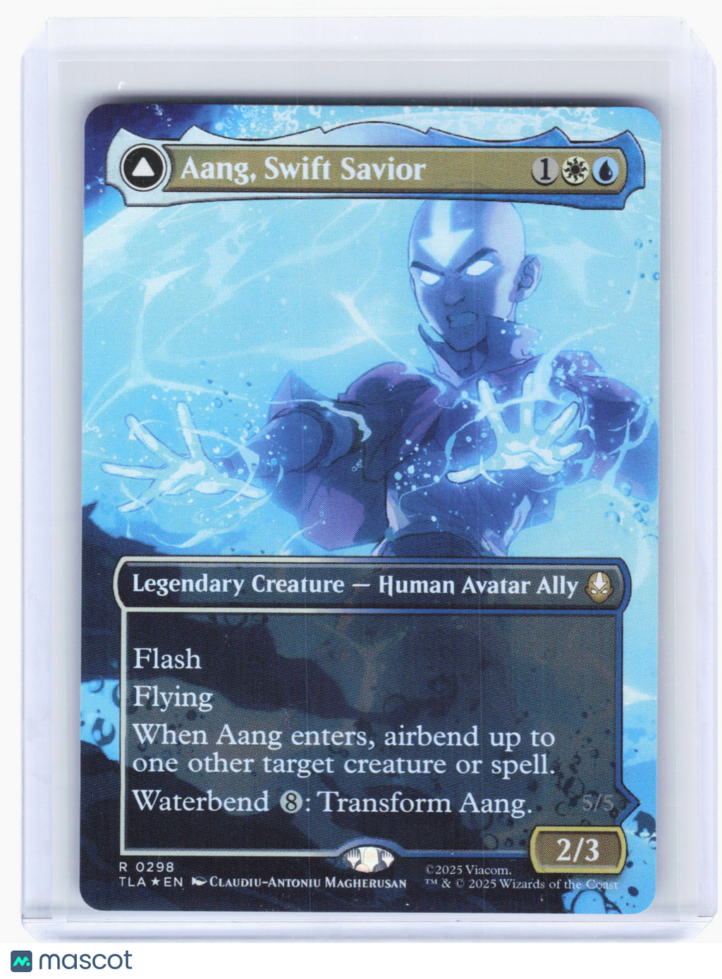 2025 MTG—Aang, Swift Savior #298 ATLA—Rare Foil (Borderless)