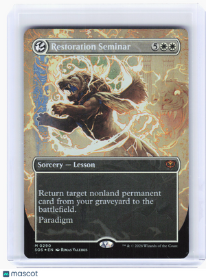 2026 MTG—Restoration Seminar #290 Secrets of Strixhaven—Mythic Foil (Borderless)