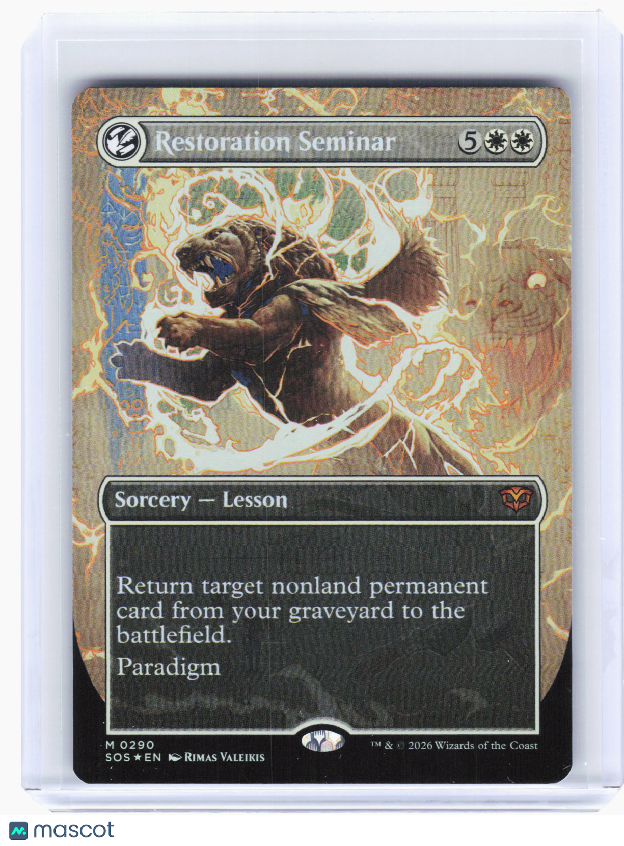 2026 MTG—Restoration Seminar #290 Secrets of Strixhaven—Mythic Foil (Borderless)