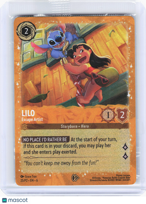 2025 Disney Lorcana—Lilo - Escape Artist #25—Promo Foil (Sealed)