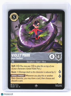 2026 Disney Lorcana—Violet Parr #176 Attack of the Vine!—SR Nonfoil [LP]