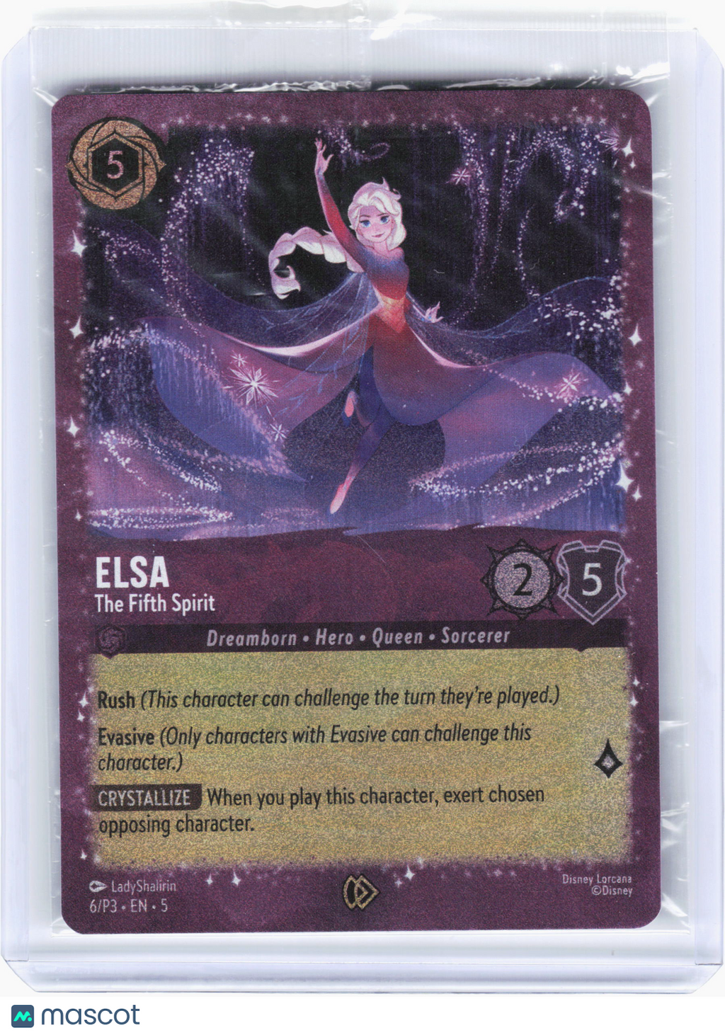 2025 Disney Lorcana—Elsa - The Fifth Spirit #6—Promo Foil (Sealed)