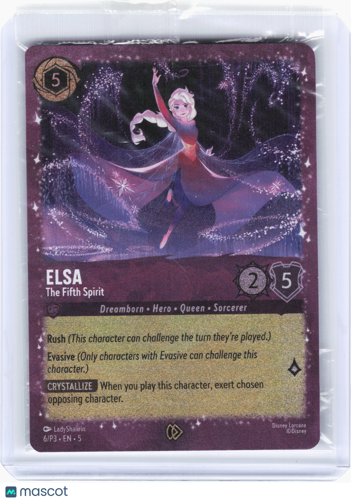 2025 Disney Lorcana—Elsa - The Fifth Spirit #6—Promo Foil (Sealed)
