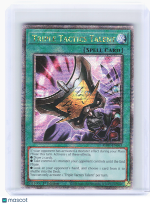 2023 YuGiOh—Triple Tactics Talent #63 RA01—Quarter Century SR Foil (1st ED)