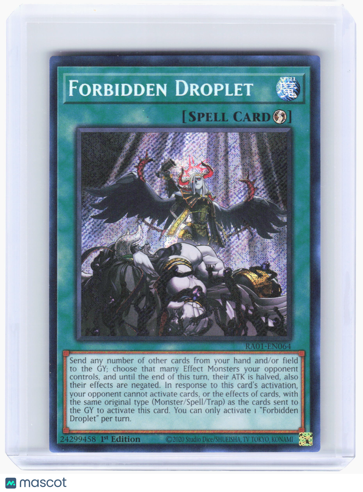 2023 YuGiOh—Forbidden Droplet #RA01-EN064 RA01—Secret Rare Foil (1st ED)