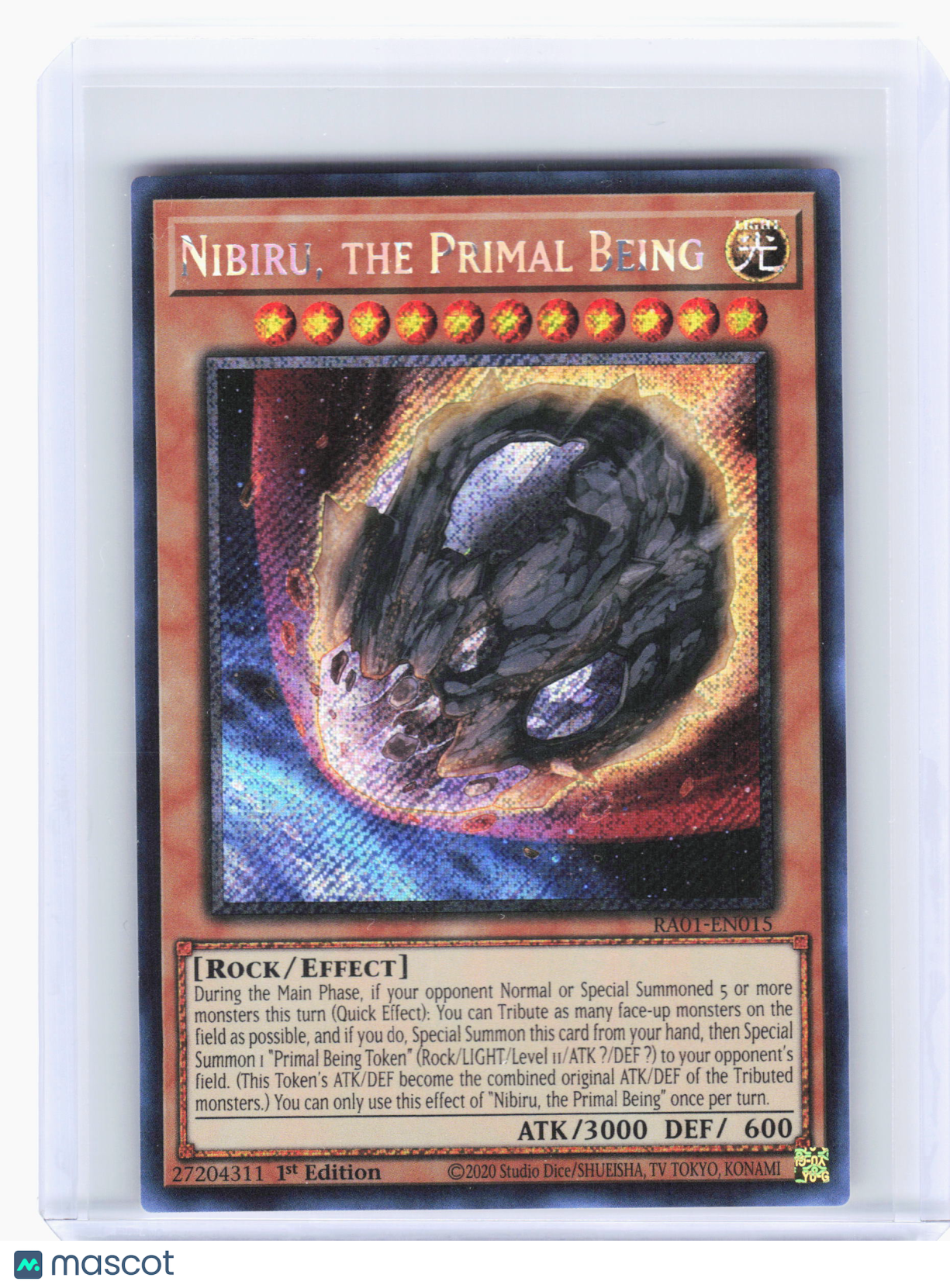 2023 YuGiOh—Nibiru, the Primal Being #RA01-EN015 RA01—Secret Rare Foil (1st ED)