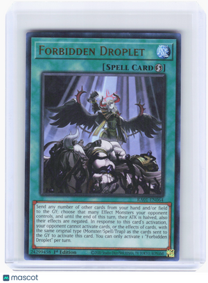 2023 YuGiOh—Forbidden Droplet #RA01-EN064 RA01—Super Rare Foil (1st ED)