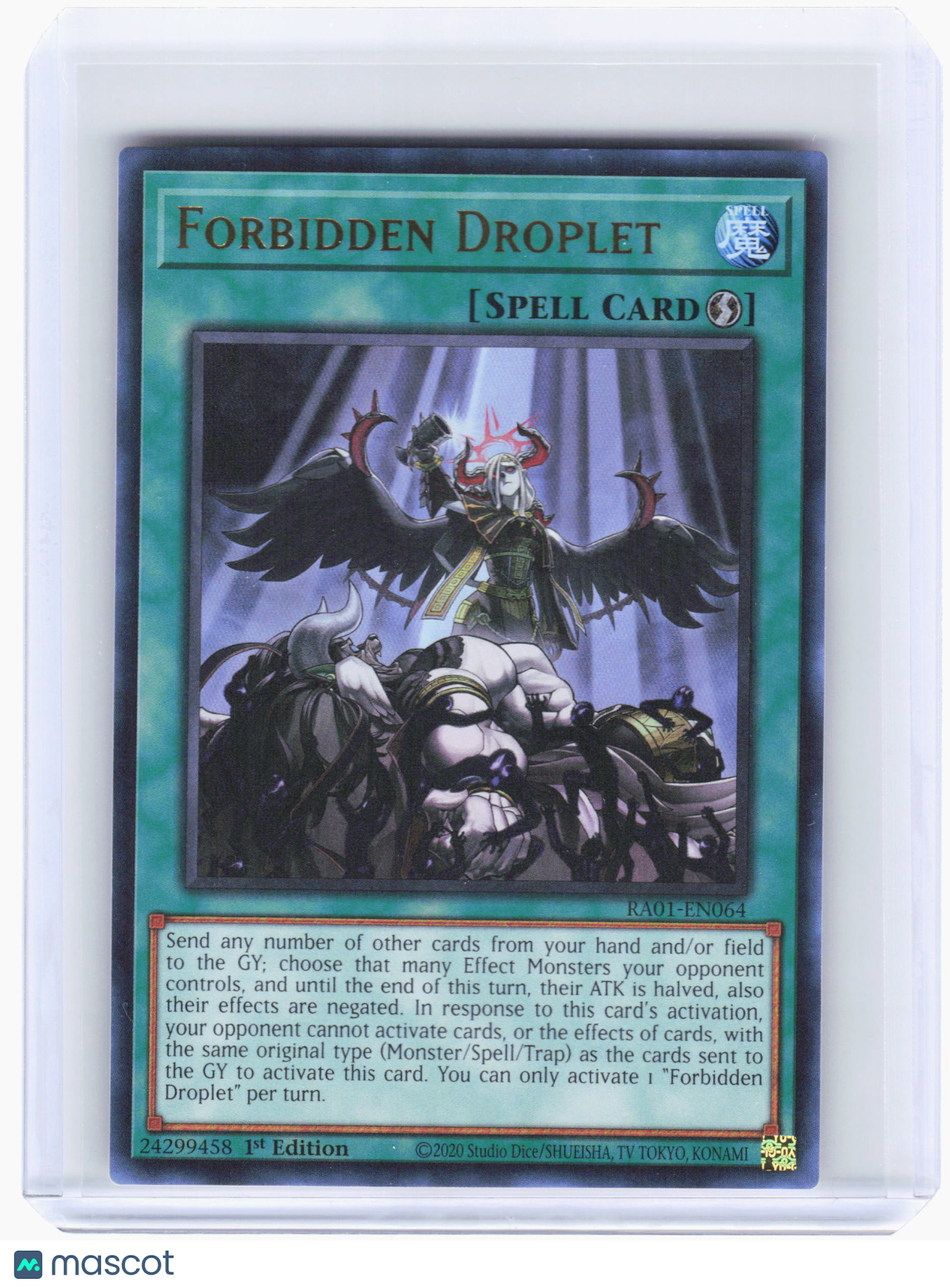 2023 YuGiOh—Forbidden Droplet #RA01-EN064 RA01—Super Rare Foil (1st ED)