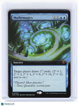 2026 Magic: TG—Mathemagics #320 Secrets of Strixhaven—Mythic Foil (Extended Art)