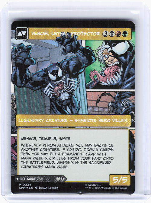2025 MTG—Eddie Brock // Venom, Lethal Protector #224 SPM—M Foil (Borderless)